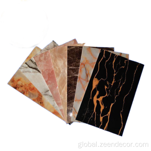 Pvc Plastic Uv Marble Sheet 1220*2440*3mm Faux Marble PVC Plastic UV Marble Sheet Factory